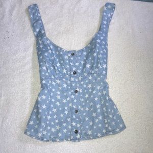 denim tank top